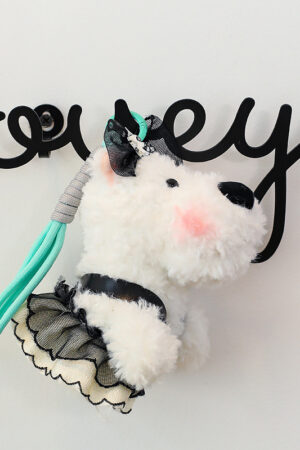 Scraggly Dog Plush Cartoon Bag Charm & Keychain
