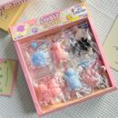 24 piece snack toy pendant squishies set in color box – stress relief essential