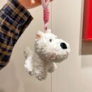 scraggly dog plush cartoon bag charm & keychain