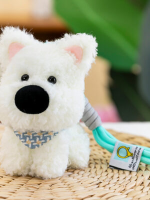 Scraggly Dog Plush Cartoon Bag Charm & Keychain