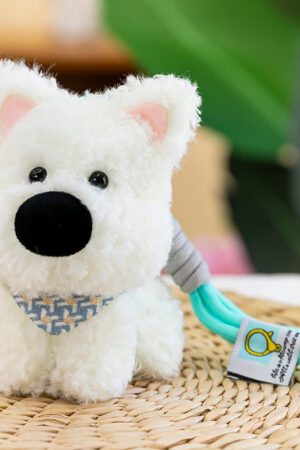 Scraggly Dog Plush Cartoon Bag Charm & Keychain