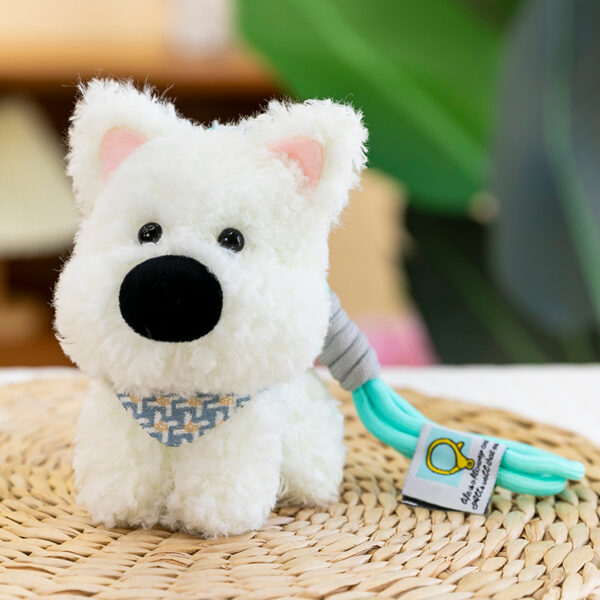 scraggly dog plush cartoon bag charm & keychain