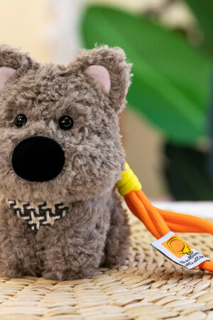 Scraggly Dog Plush Cartoon Bag Charm & Keychain