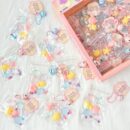 24 piece snack toy pendant squishies set in color box – stress relief essential