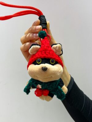 Scraggly Dog Plush Cartoon Bag Charm & Keychain