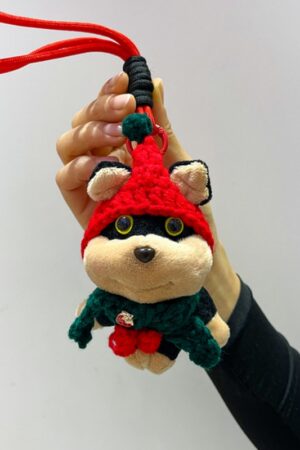 Scraggly Dog Plush Cartoon Bag Charm & Keychain