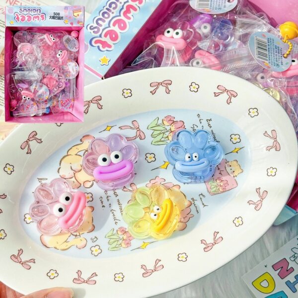 Crystal Booger Double-Color Turtle Squishy Keychain Stress Relief Toy - 图片 21