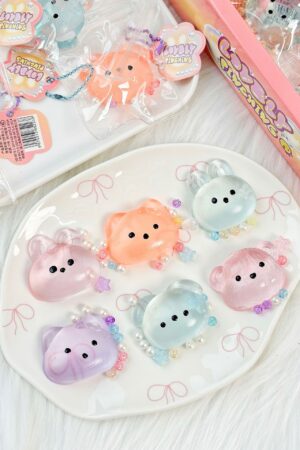 24-Piece Snack Toy Pendant Squishies Set in Color Box – Stress-Relief Essential