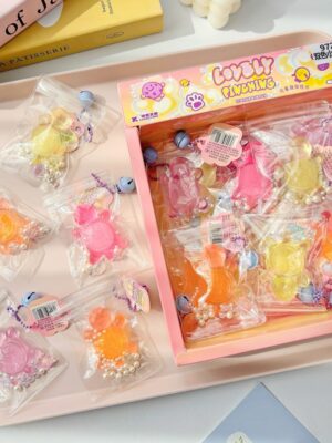 24-Piece Snack Toy Pendant Squishies Set in Color Box – Stress-Relief Essential