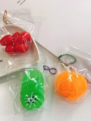Crystal Booger Double-Color Turtle Squishy Keychain Stress Relief Toy