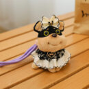 scraggly dog plush cartoon bag charm & keychain