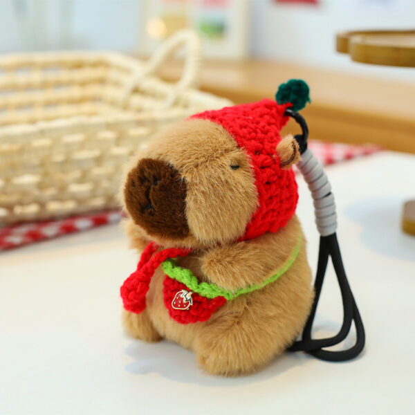 scraggly dog plush cartoon bag charm & keychain