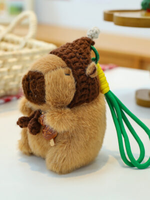 Scraggly Dog Plush Cartoon Bag Charm & Keychain