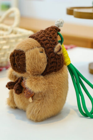 Scraggly Dog Plush Cartoon Bag Charm & Keychain