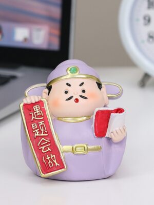Happy Little Immortal Cute Handmade Ornament, Cartoon Creative 2025 New Resin Craft, Desktop Decoration Gift
