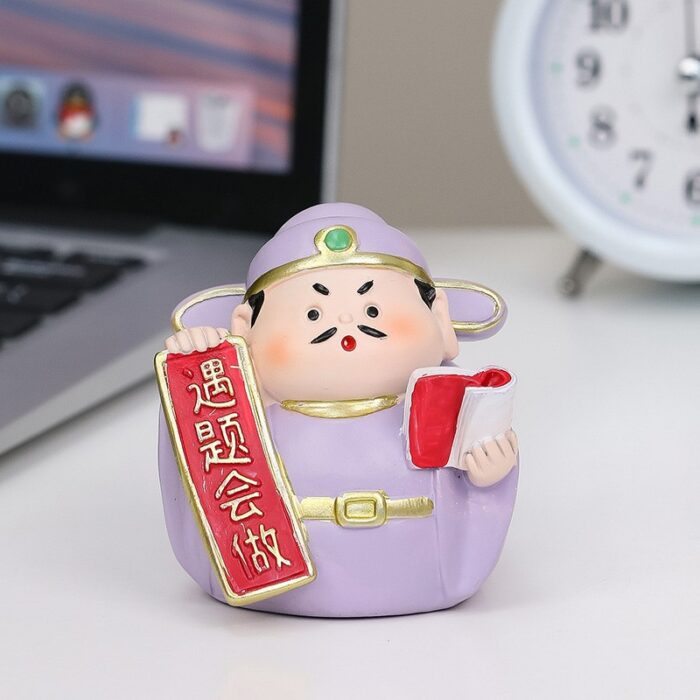 happy little immortal cute handmade ornament, cartoon creative 2025 new resin craft, desktop decoration gift