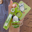 authentic sanrio cartoon beaded bracelet keychain, creative kuromi car & bag key chain doll pendant