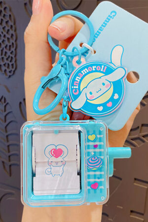 Authentic Sanrio Cartoon Beaded Bracelet Keychain, Creative Kuromi Car & Bag Key Chain Doll Pendant