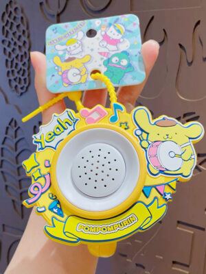 Authentic Sanrio Cartoon Beaded Bracelet Keychain, Creative Kuromi Car & Bag Key Chain Doll Pendant