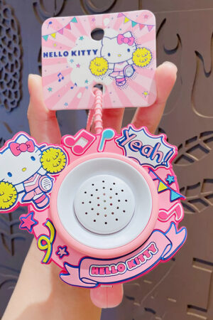Authentic Sanrio Cartoon Beaded Bracelet Keychain, Creative Kuromi Car & Bag Key Chain Doll Pendant