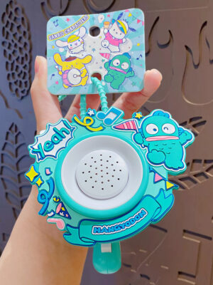 Authentic Sanrio Cartoon Beaded Bracelet Keychain, Creative Kuromi Car & Bag Key Chain Doll Pendant