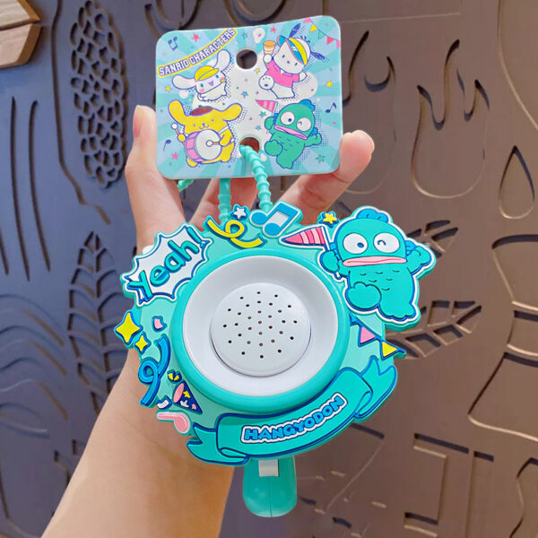 authentic sanrio cartoon beaded bracelet keychain, creative kuromi car & bag key chain doll pendant