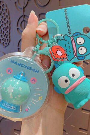 Authentic Sanrio Cartoon Beaded Bracelet Keychain, Creative Kuromi Car & Bag Key Chain Doll Pendant