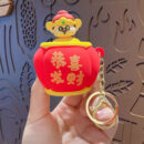 cartoon bubble blowing stress relief keychain backpack pendant couple car keychain