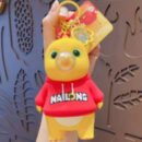 cartoon bubble blowing stress relief keychain backpack pendant couple car keychain