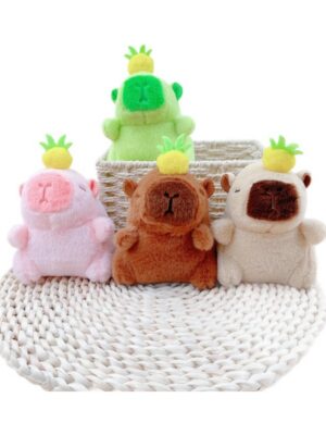 Guinea Pig Doll: School Bag Charm, Small Accessory, Plush Capybara Doll & Keychain