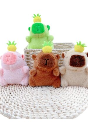 Guinea Pig Doll: School Bag Charm, Small Accessory, Plush Capybara Doll & Keychain