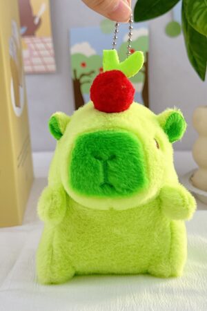 Guinea Pig Doll: School Bag Charm, Small Accessory, Plush Capybara Doll & Keychain