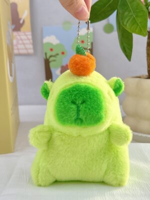 Guinea Pig Doll: School Bag Charm, Small Accessory, Plush Capybara Doll & Keychain