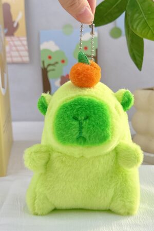 Guinea Pig Doll: School Bag Charm, Small Accessory, Plush Capybara Doll & Keychain