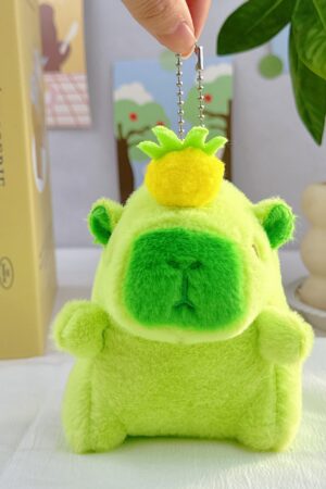 Guinea Pig Doll: School Bag Charm, Small Accessory, Plush Capybara Doll & Keychain