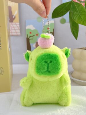 Guinea Pig Doll: School Bag Charm, Small Accessory, Plush Capybara Doll & Keychain
