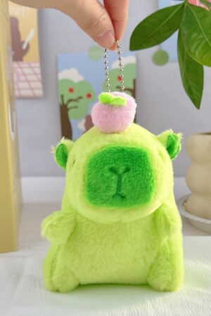 Guinea Pig Doll: School Bag Charm, Small Accessory, Plush Capybara Doll & Keychain