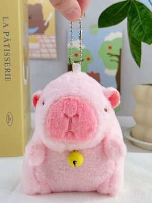 Guinea Pig Doll: School Bag Charm, Small Accessory, Plush Capybara Doll & Keychain