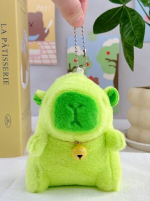 Guinea Pig Doll: School Bag Charm, Small Accessory, Plush Capybara Doll & Keychain