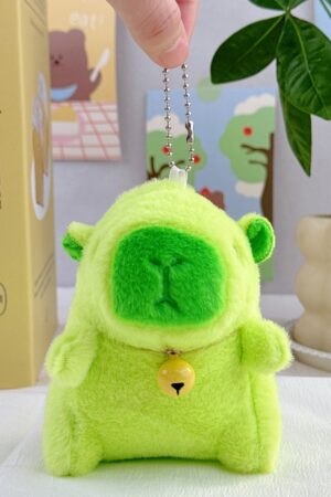 Guinea Pig Doll: School Bag Charm, Small Accessory, Plush Capybara Doll & Keychain