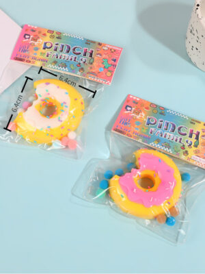 Simulated Food Toy Squeeze Fun Ultra-Soft Donut Cat Paw Stress Relief Toy