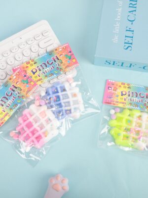 Simulated Food Toy Squeeze Fun Ultra-Soft Donut Cat Paw Stress Relief Toy