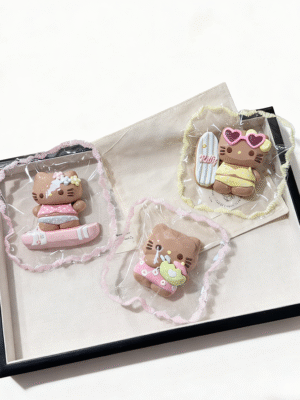 Bikini Dark-skinned KT - Cheese Clay Texture, Food-grade Silicone Squishy, 60g